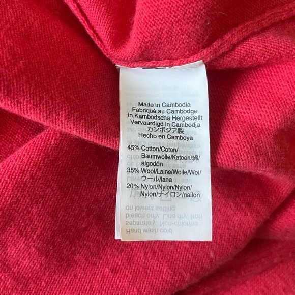 J.Crew Wool Cotton Blend V Neck Sweater - Picture 6 of 6